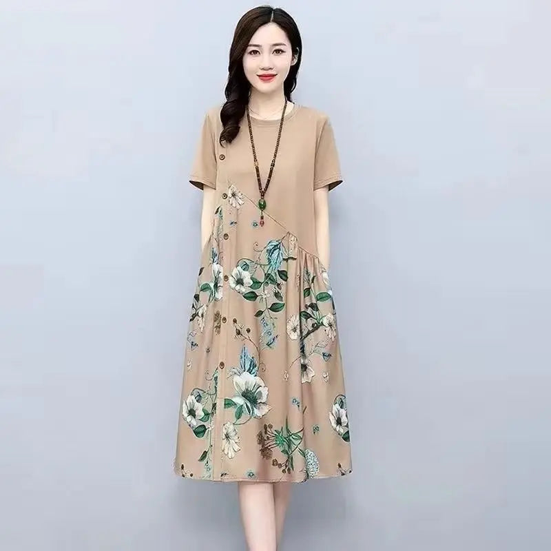 Vestido Lírio do Campo™ Graça Serena / Uma Elegância Natural que Floresce com Você!