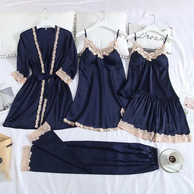 Conjunto SweetDream 5 Peças em Cetim de Seda